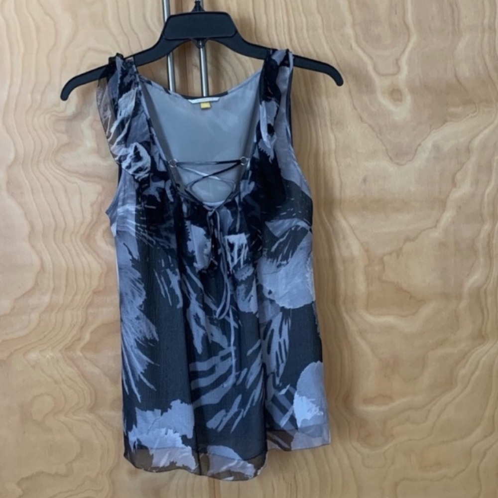 Anthropology by Leitsdottir top tank 100%silk blouse size 2 vintage